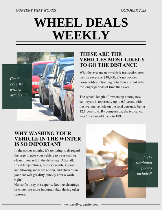 Wheel Deals Weekly Package 10/24/23