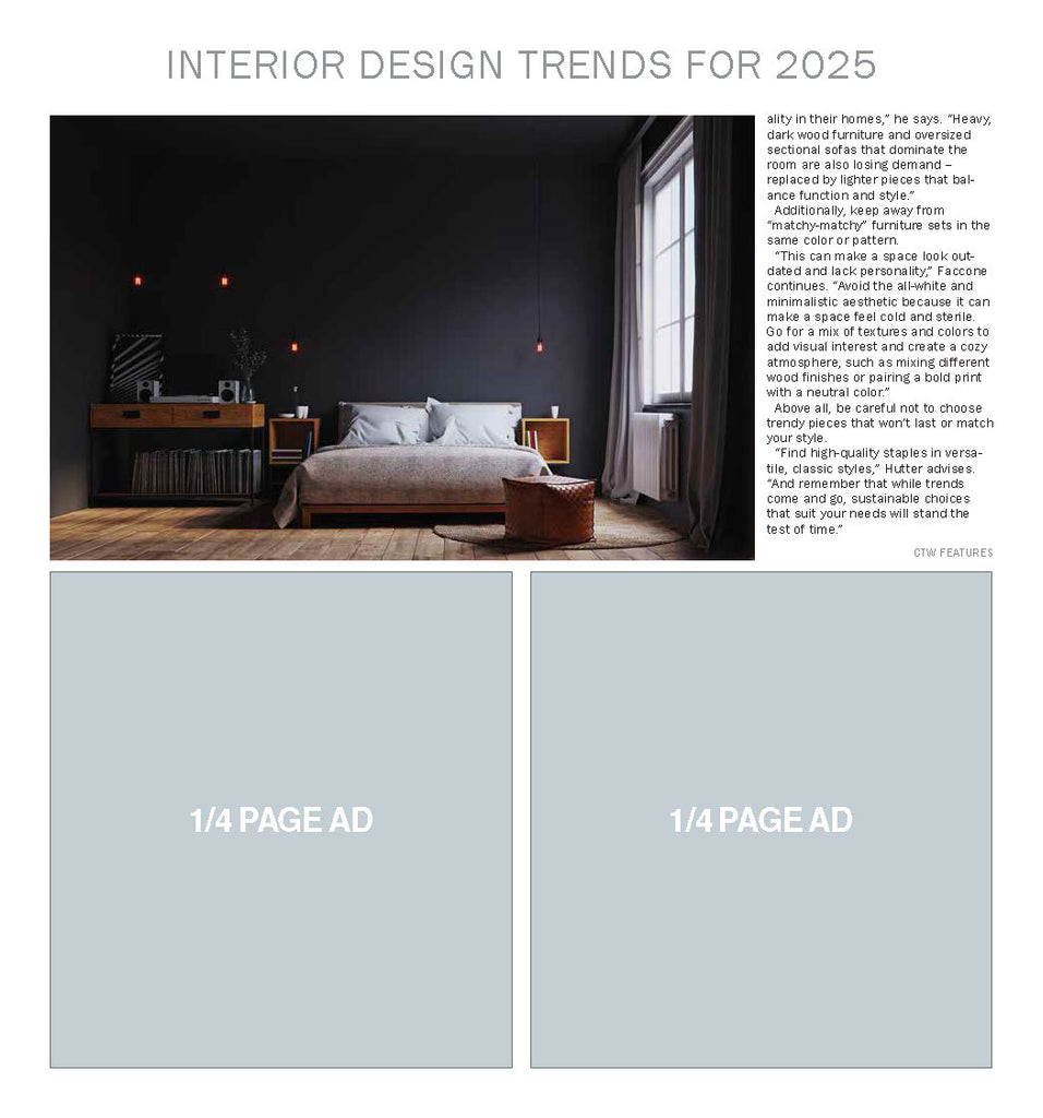 Homestyle: Interior Design Trends for 2025