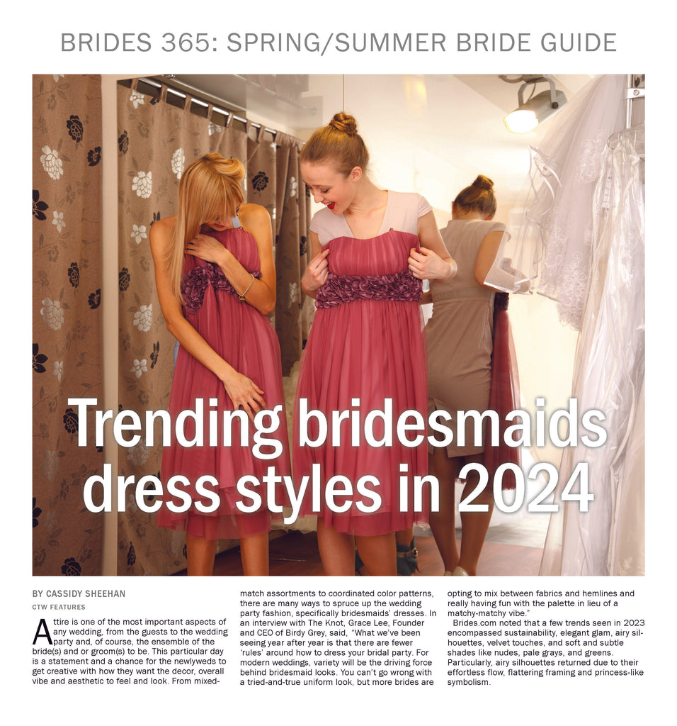 Brides 365: Trending Bridesmaids Dress Styles in 2024