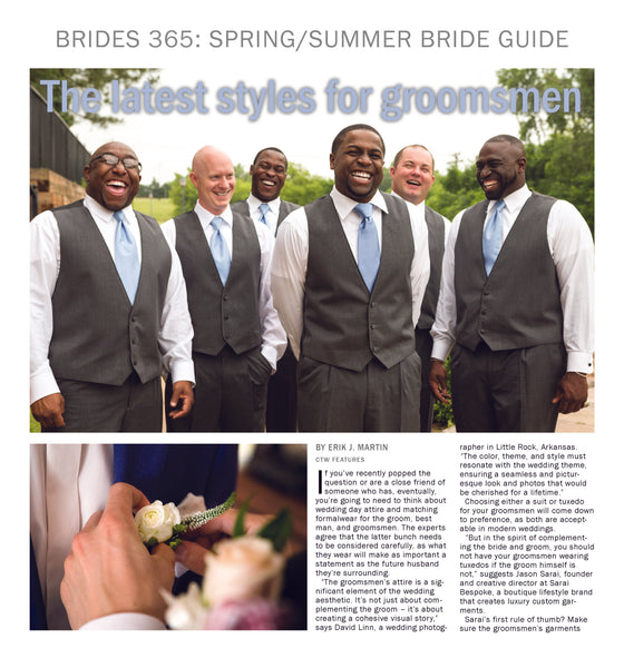 Brides 365: The Latest Styles for Groomsmen